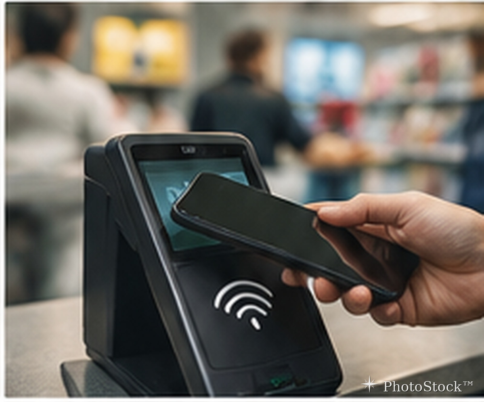 Contactless payment at a retail checkout